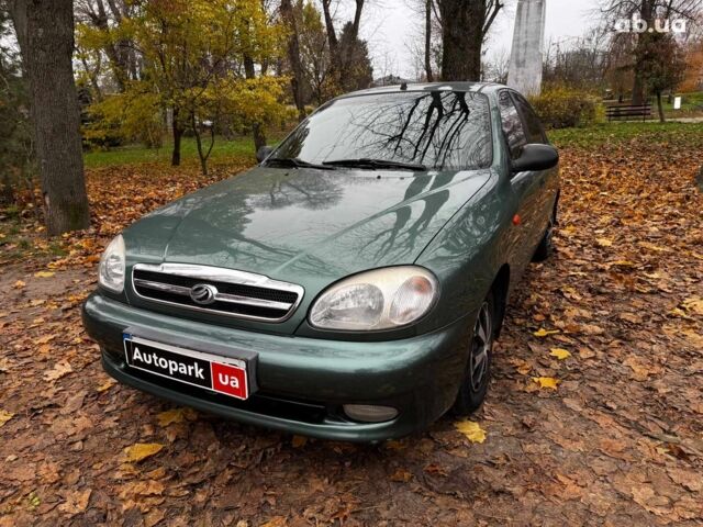 Зеленый ЗАЗ Ланос, объемом двигателя 1.5 л и пробегом 130 тыс. км за 3190 $, фото 1 на Automoto.ua