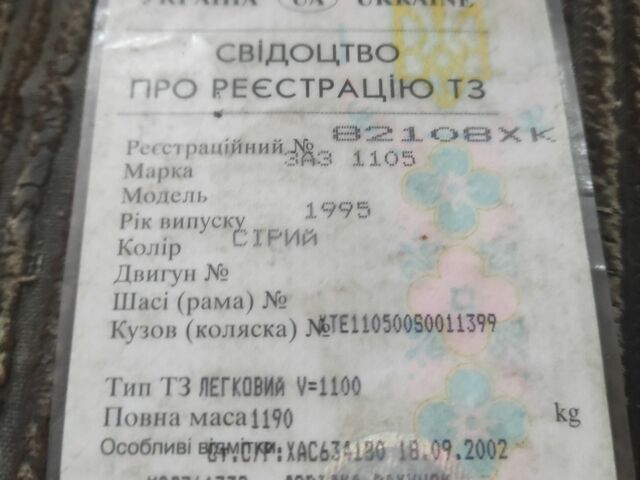 Серый ЗАЗ Таврия, объемом двигателя 1.2 л и пробегом 3 тыс. км за 592 $, фото 1 на Automoto.ua