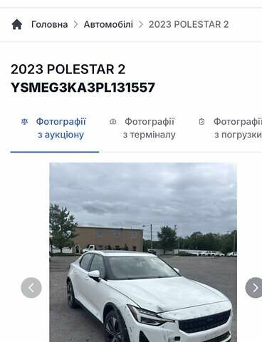 Білий Polestar 2, об'ємом двигуна 0 л та пробігом 111 тис. км за 21600 $, фото 1 на Automoto.ua
