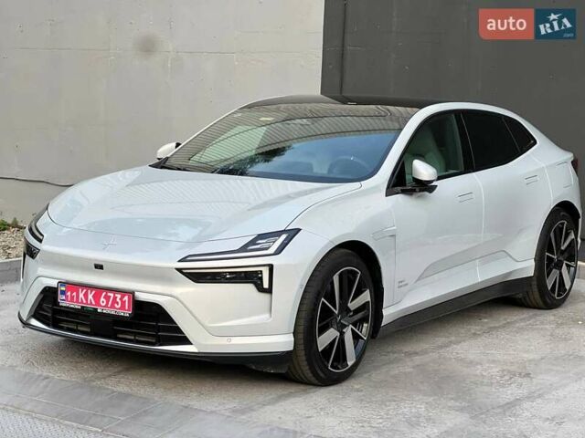 Белый Polestar 4, объемом двигателя 0 л и пробегом 1 тыс. км за 33500 $, фото 1 на Automoto.ua