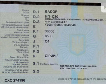 Bador НП-С 30, об'ємом двигуна 0 л та пробігом 100 тис. км за 21000 $, фото 20 на Automoto.ua