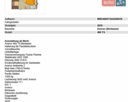 Білий Buerstner 4602, об'ємом двигуна 0 л та пробігом 40 тис. км за 15000 $, фото 1 на Automoto.ua
