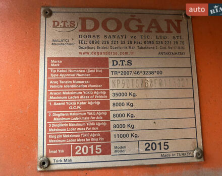 Оранжевый Dogan DTS-3DYR, объемом двигателя 1.56 л и пробегом 5 тыс. км за 28000 $, фото 10 на Automoto.ua