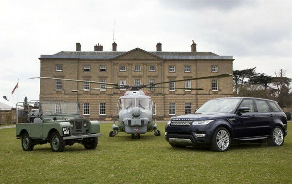 Ленд Ровер HUE 166 и Range Rover на 65-летнем юбилеи бренда Ленд Ровер HUE 166 и Range Rover