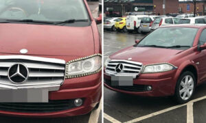 Невідома модель Mercedes в Великобританії Невідомий Mercedes в Великобританії фото