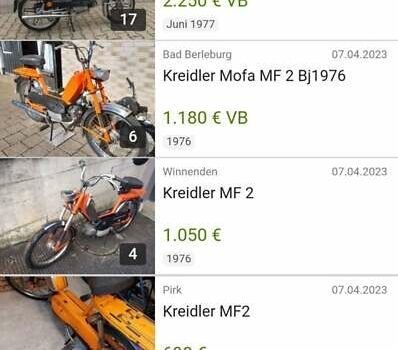 Оранжевый Kreidler Van Veen, объемом двигателя 0.05 л и пробегом 2 тыс. км за 300 $, фото 4 на Automoto.ua