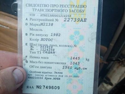 Москвич/АЗЛК 2140 1982 у Дніпро (Дніпропетровську) на Automoto.ua Білий Москвич/АЗЛК 2140, об'ємом двигуна 0 л та пробігом 240 тис. км за 369 $, фото 1 на Automoto.ua