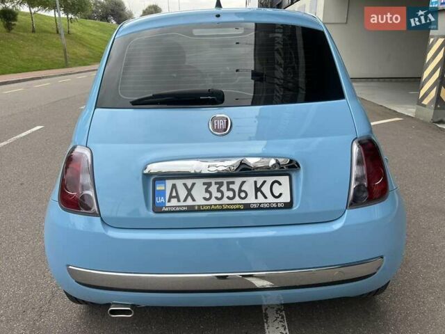 Синий Абарт Fiat 500, объемом двигателя 1.2 л и пробегом 78 тыс. км за 7500 $, фото 5 на Automoto.ua