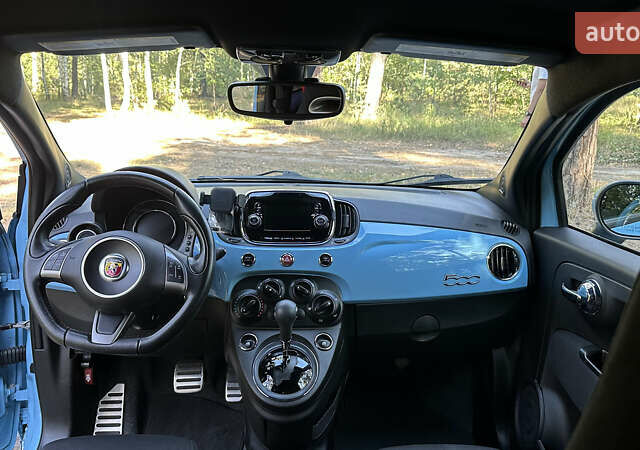 Синий Абарт Fiat 500, объемом двигателя 1.4 л и пробегом 57 тыс. км за 14750 $, фото 15 на Automoto.ua