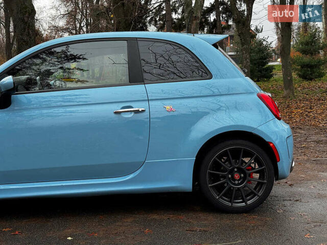 Синий Абарт Fiat 500, объемом двигателя 1.4 л и пробегом 59 тыс. км за 13790 $, фото 5 на Automoto.ua
