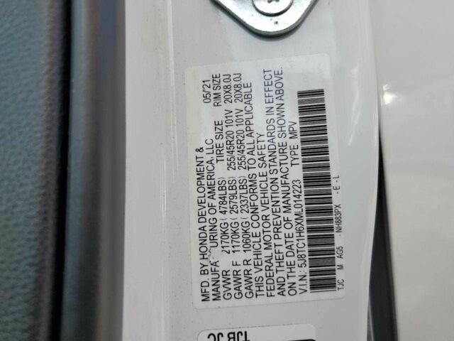 Белый Акура РДХ, объемом двигателя 2 л и пробегом 41 тыс. км за 9600 $, фото 12 на Automoto.ua