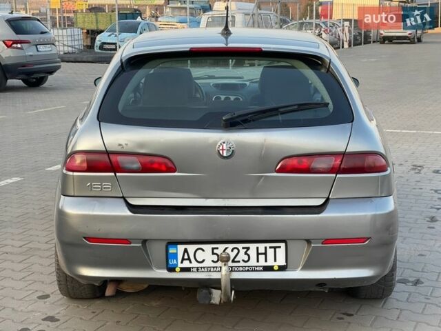 Серый Альфа Ромео 156, объемом двигателя 1.9 л и пробегом 332 тыс. км за 2700 $, фото 4 на Automoto.ua