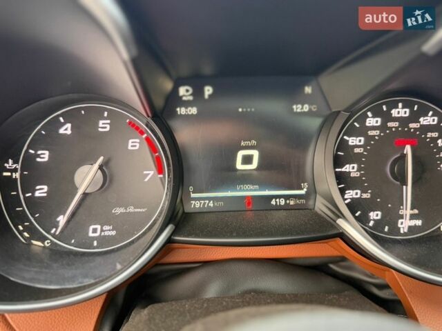 Черный Альфа Ромео Джулия, объемом двигателя 2 л и пробегом 80 тыс. км за 17000 $, фото 22 на Automoto.ua