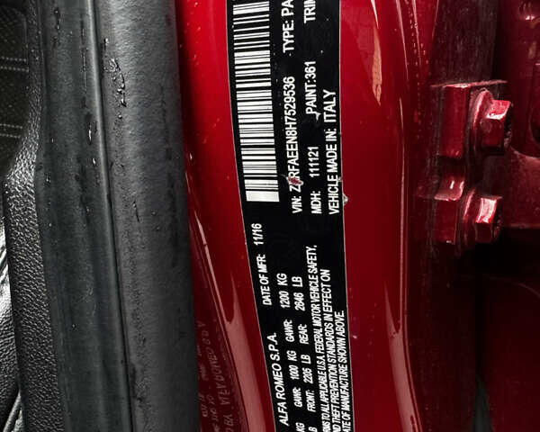 Червоний Альфа Ромео Джулія, об'ємом двигуна 2 л та пробігом 120 тис. км за 19999 $, фото 33 на Automoto.ua