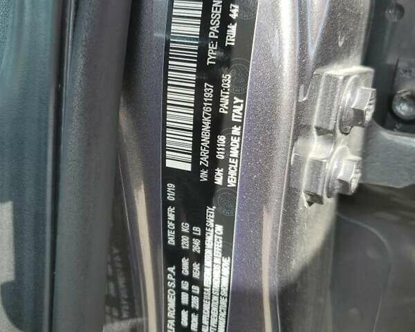 Альфа Ромео Джулия 2019 в Львове на Automoto.ua Серый Альфа Ромео Джулия, объемом двигателя 2 л и пробегом 24 тыс. км за 5620 $, фото 11 на Automoto.ua