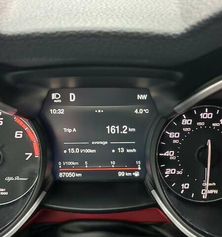 Белый Альфа Ромео Стелвио, объемом двигателя 2 л и пробегом 87 тыс. км за 21900 $, фото 25 на Automoto.ua