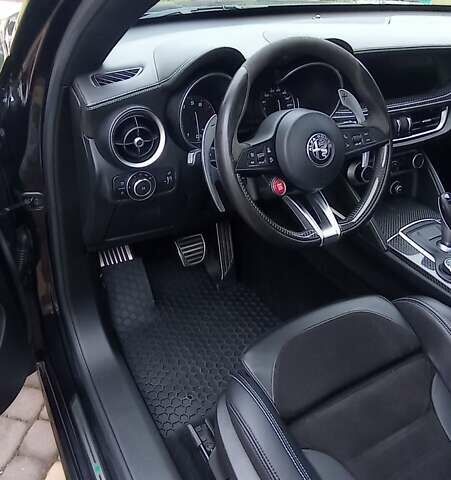 Черный Альфа Ромео Стелвио, объемом двигателя 2.89 л и пробегом 96 тыс. км за 35550 $, фото 23 на Automoto.ua