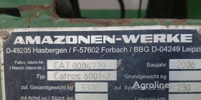 Амазоні Catros 6001, об'ємом двигуна 0 л та пробігом 0 тис. км за 24307 $, фото 4 на Automoto.ua