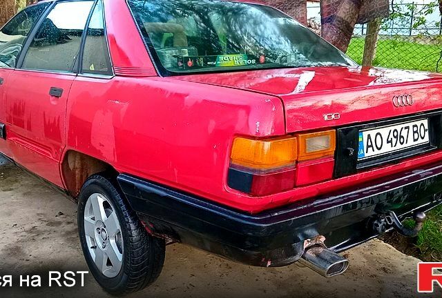 Красный Ауди 100, объемом двигателя 2 л и пробегом 300 тыс. км за 1300 $, фото 1 на Automoto.ua