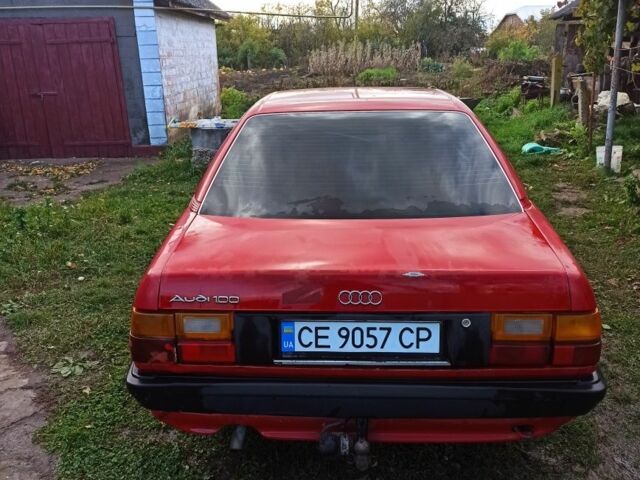 Красный Ауди 100, объемом двигателя 1.8 л и пробегом 300 тыс. км за 1300 $, фото 3 на Automoto.ua