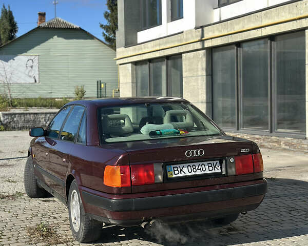 Красный Ауди 100, объемом двигателя 2.8 л и пробегом 345 тыс. км за 2500 $, фото 5 на Automoto.ua