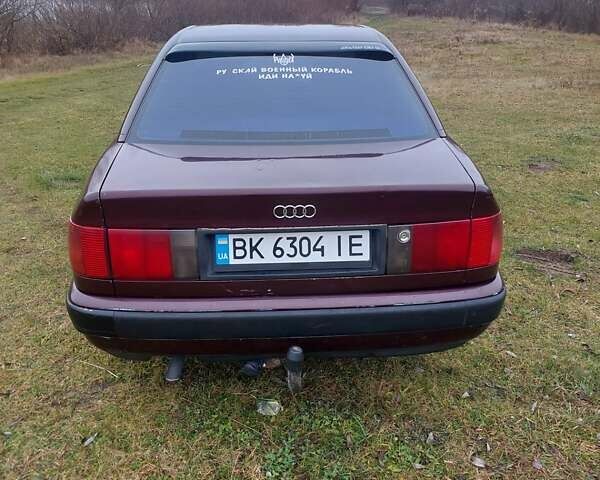 Красный Ауди 100, объемом двигателя 2.31 л и пробегом 350 тыс. км за 2800 $, фото 5 на Automoto.ua