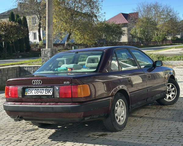 Красный Ауди 100, объемом двигателя 2.8 л и пробегом 345 тыс. км за 2500 $, фото 2 на Automoto.ua