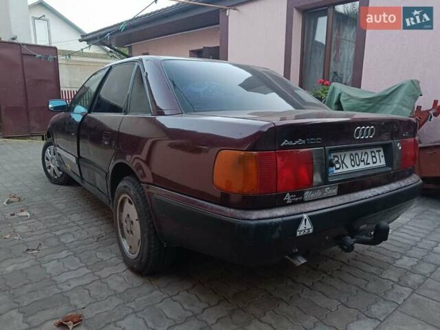 Красный Ауди 100, объемом двигателя 2.8 л и пробегом 690 тыс. км за 2400 $, фото 2 на Automoto.ua