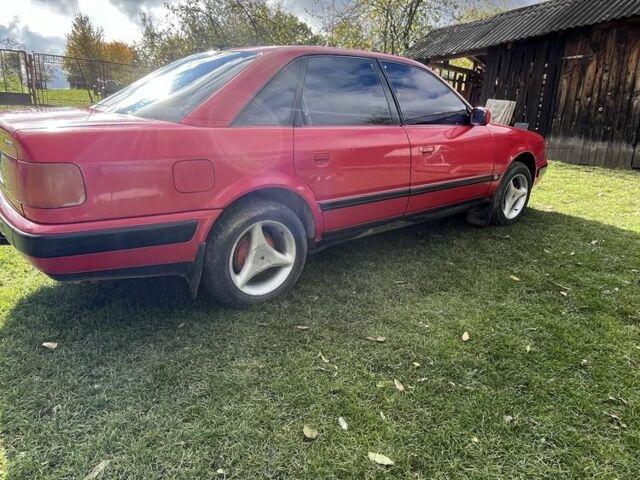 Червоний Ауді 100, об'ємом двигуна 2 л та пробігом 300 тис. км за 3100 $, фото 1 на Automoto.ua