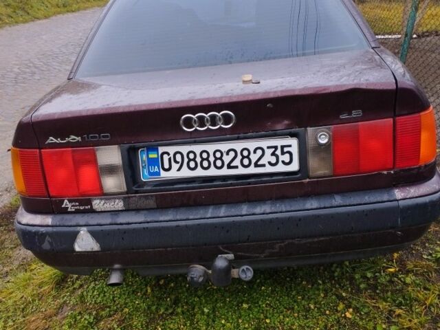 Красный Ауди 100, объемом двигателя 2 л и пробегом 230 тыс. км за 1000 $, фото 3 на Automoto.ua