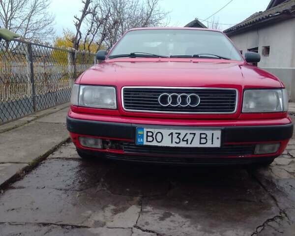 Красный Ауди 100, объемом двигателя 2 л и пробегом 400 тыс. км за 3300 $, фото 1 на Automoto.ua