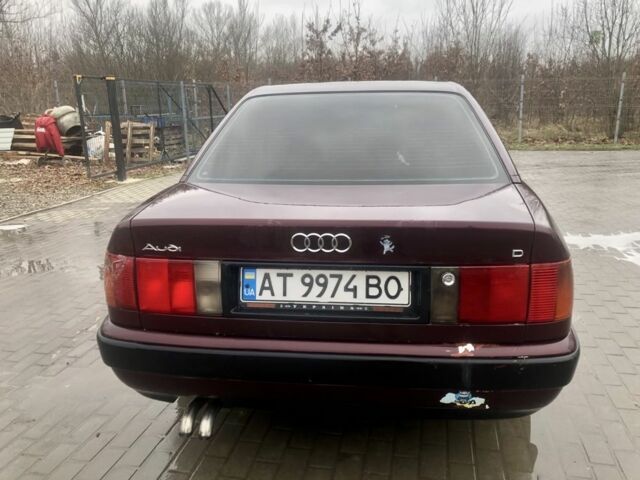 Красный Ауди 100, объемом двигателя 2.5 л и пробегом 496 тыс. км за 2318 $, фото 5 на Automoto.ua