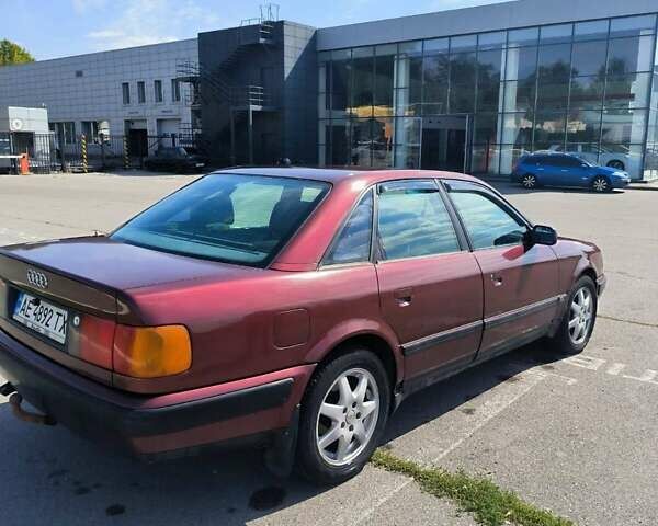 Красный Ауди 100, объемом двигателя 2.6 л и пробегом 177 тыс. км за 2200 $, фото 1 на Automoto.ua