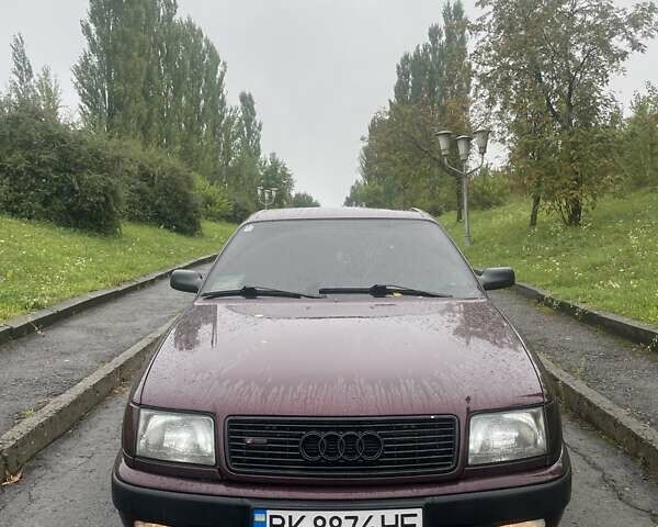 Красный Ауди 100, объемом двигателя 2.6 л и пробегом 350 тыс. км за 2300 $, фото 1 на Automoto.ua