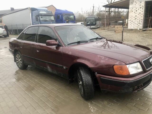 Красный Ауди 100, объемом двигателя 2.5 л и пробегом 496 тыс. км за 2318 $, фото 3 на Automoto.ua
