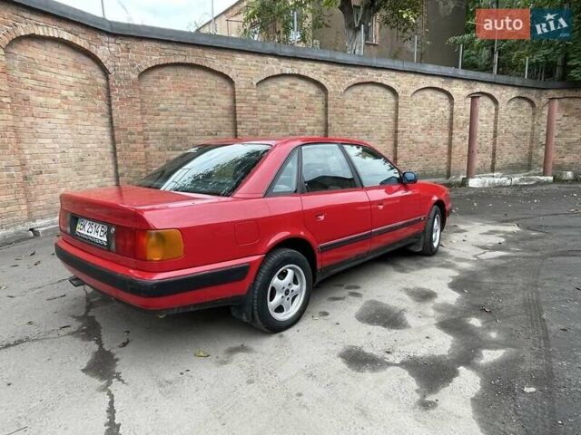 Красный Ауди 100, объемом двигателя 2 л и пробегом 300 тыс. км за 2700 $, фото 3 на Automoto.ua