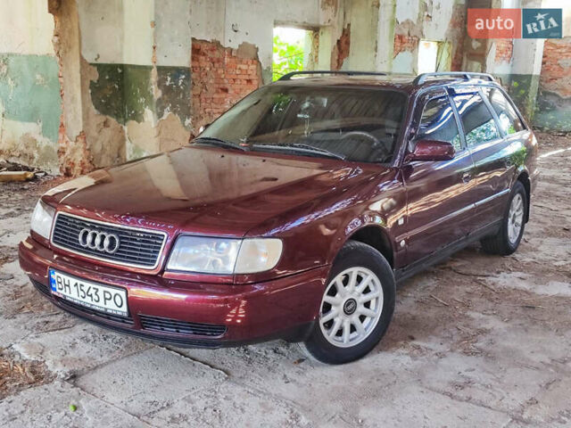 Красный Ауди 100, объемом двигателя 2.5 л и пробегом 550 тыс. км за 4000 $, фото 1 на Automoto.ua