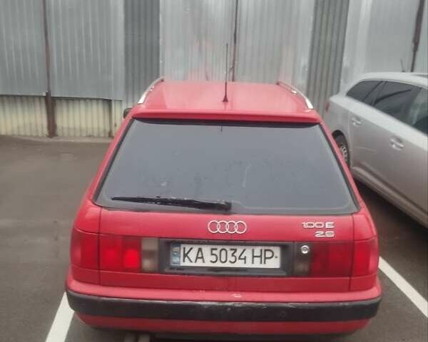 Красный Ауди 100, объемом двигателя 2.6 л и пробегом 380 тыс. км за 3300 $, фото 2 на Automoto.ua