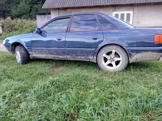 Синий Ауди 100, объемом двигателя 2.6 л и пробегом 350 тыс. км за 1600 $, фото 2 на Automoto.ua