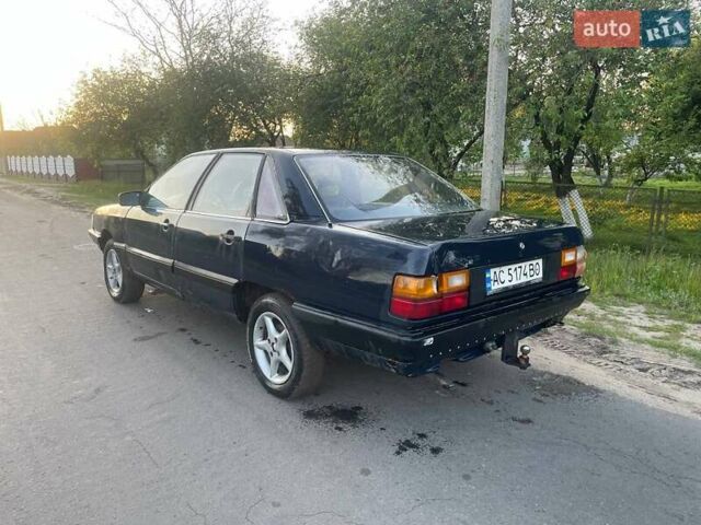 Синий Ауди 100, объемом двигателя 1.8 л и пробегом 150 тыс. км за 650 $, фото 3 на Automoto.ua