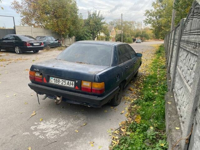 Синий Ауди 100, объемом двигателя 2 л и пробегом 125 тыс. км за 500 $, фото 4 на Automoto.ua
