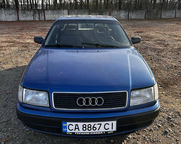 Синий Ауди 100, объемом двигателя 1.98 л и пробегом 358 тыс. км за 2499 $, фото 1 на Automoto.ua