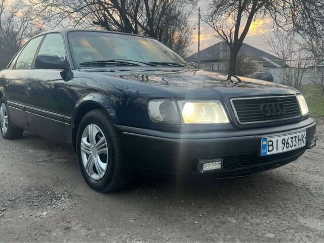 Синий Ауди 100, объемом двигателя 2.8 л и пробегом 258 тыс. км за 2500 $, фото 2 на Automoto.ua