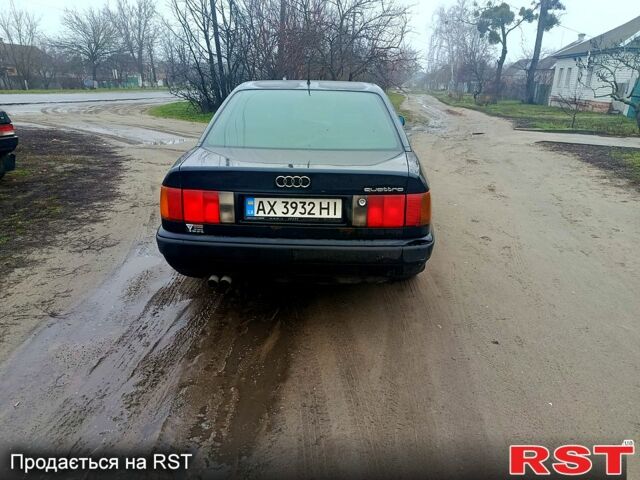 Синий Ауди 100, объемом двигателя 2.8 л и пробегом 300 тыс. км за 1600 $, фото 1 на Automoto.ua
