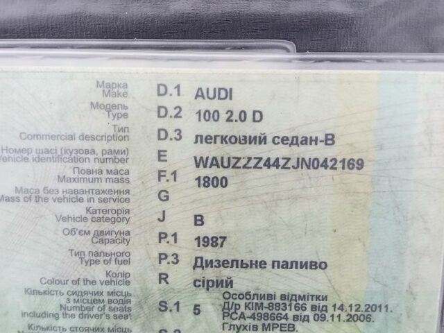 Зеленый Ауди 100, объемом двигателя 2 л и пробегом 2 тыс. км за 846 $, фото 4 на Automoto.ua