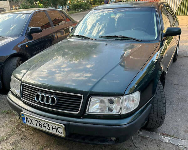 Зеленый Ауди 100, объемом двигателя 2.6 л и пробегом 300 тыс. км за 3200 $, фото 1 на Automoto.ua