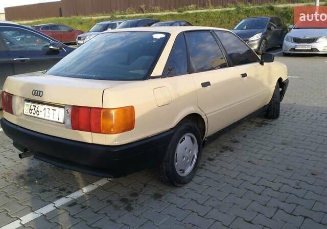 Бежевый Ауди 80, объемом двигателя 1.8 л и пробегом 326 тыс. км за 1550 $, фото 5 на Automoto.ua