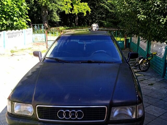 Черный Ауди 80, объемом двигателя 1.8 л и пробегом 290 тыс. км за 1300 $, фото 1 на Automoto.ua