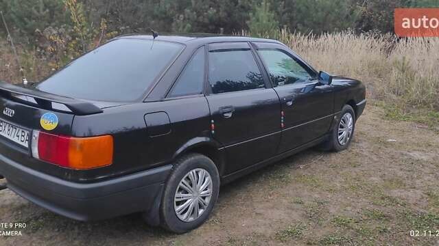 Черный Ауди 80, объемом двигателя 1.6 л и пробегом 360 тыс. км за 2750 $, фото 1 на Automoto.ua
