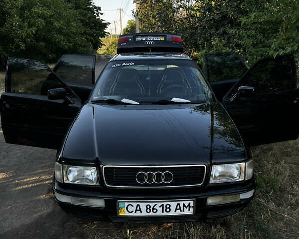 Черный Ауди 80, объемом двигателя 2.8 л и пробегом 208 тыс. км за 2300 $, фото 1 на Automoto.ua